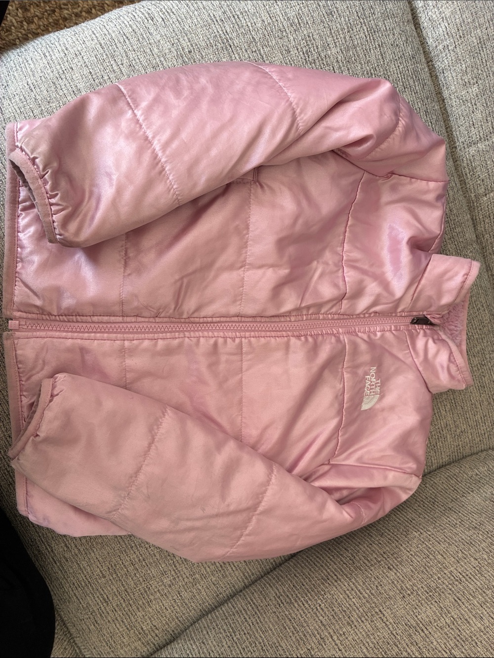 The North Face Girls' Light Pink Puffer Jacket